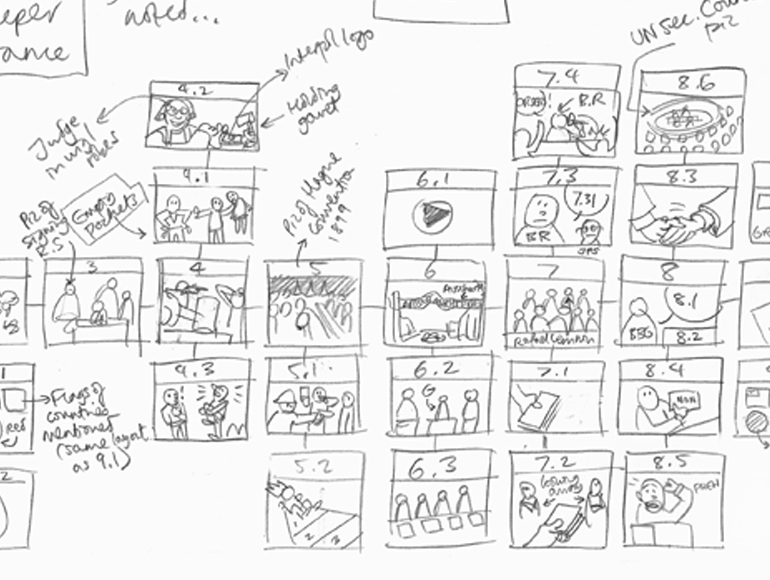 Story-boarding toward empathetic storytelling... (Source: empatheticmedia.com)